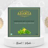HANDMADE COLD PROCESSED ANTI-ACNE SOAP FOR HEALING AND DISINFECTANT.