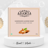 HANDMADE COLD PROCESSED ALMOND SOAP FOR BRIGHTENING, SOFT AND RADIANT SKIN