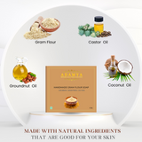 HANDMADE COLD PROCESSED GRAM FLOUR SOAP FOR BRIGHTENING AND DE-TAN