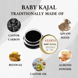 NATURAL AND PURE TRADITIONAL KAJAL - 100% PURE, 100% NATURAL AND CHEMICAL FREE
