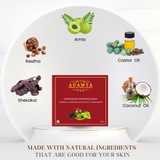 HANDMADE SHAMPOO BAR FOR HAIR CLEANSING, IMPROVES SCALP HEALTH.