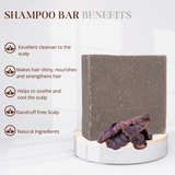 HANDMADE SHAMPOO BAR FOR HAIR CLEANSING, IMPROVES SCALP HEALTH.