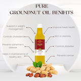 Wood Pressed Groundnut Oil _ 100% Natural, 100% Pure and chemical free