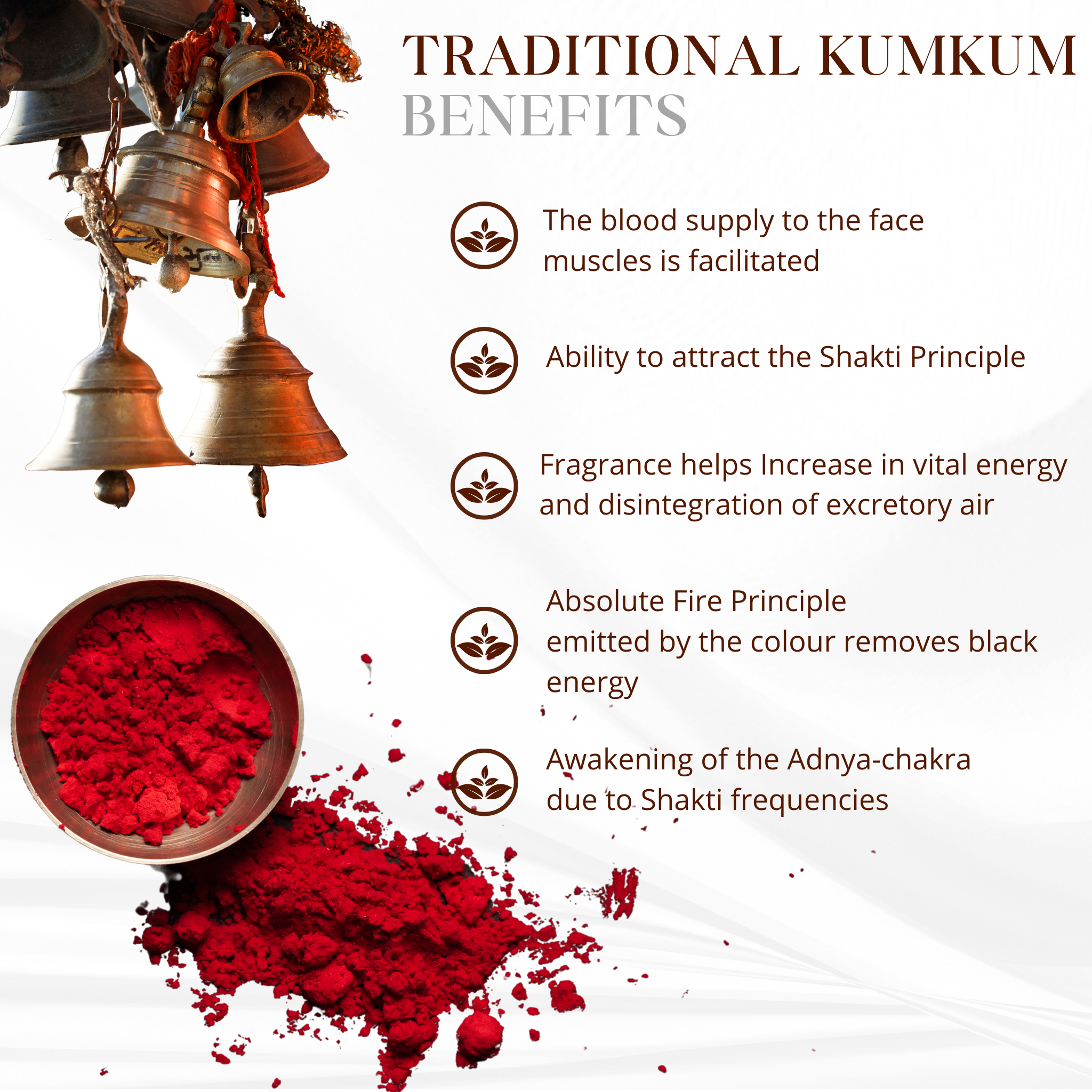 TRADITIONAL KUMKUM - 100% PURE, 100% NATURAL AND CHEMICAL FREE
