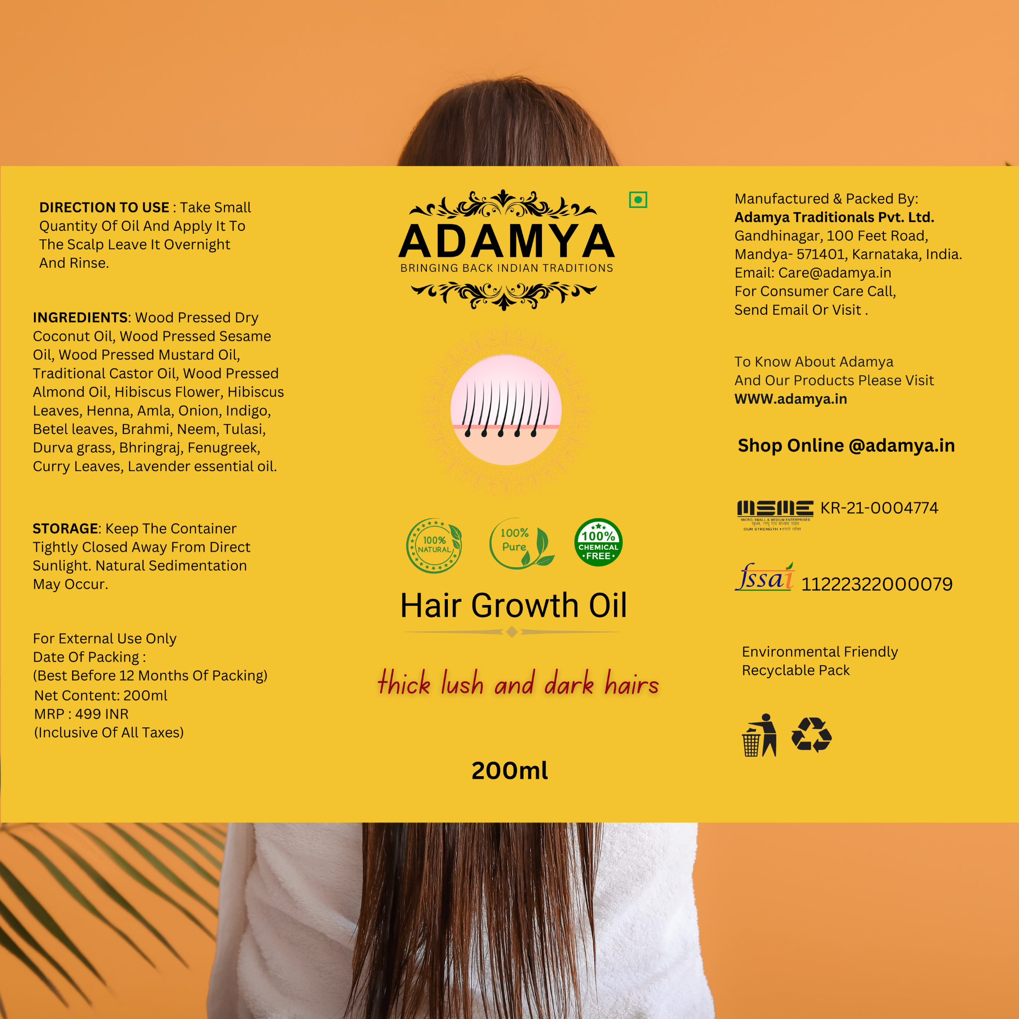 Adamya Hair Growth Oil