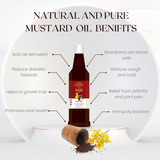 Wood Pressed Mustard Oil _ 100% Natural, 100% Pure and chemical free