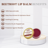 HANDMADE NATURAL BEETROOT AND JASMINE LIP BALM _ 100% PURE, 100% NATURAL AND CHEMICAL FREE
