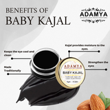 NATURAL AND PURE TRADITIONAL KAJAL - 100% PURE, 100% NATURAL AND CHEMICAL FREE