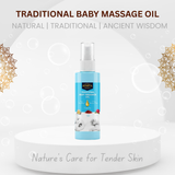 Traditional Baby Massage Oil – 100% Natural Blend for Nourishment, Strength & Radiant Glow