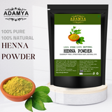 HENNA POWDER FOR NATURAL DYE, DANDRUFF FREE, STRENGTHENS HAIR _ 100% PURE, 100% NATURAL AND CHEMICAL FREE