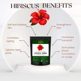 HIBISCUS POWDER FOR PREVENTS GREYING, CONTROL HAIR FALL _ 100% PURE, 100% NATURAL AND CHEMICAL FREE