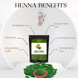 HENNA POWDER FOR NATURAL DYE, DANDRUFF FREE, STRENGTHENS HAIR _ 100% PURE, 100% NATURAL AND CHEMICAL FREE