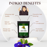 INDIGO POWDER FOR HAIR CONDITIONER, NATURAL COLOURING AGENT _ 100% PURE, 100% NATURAL AND CHEMICAL FREE