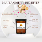 MULTANI MITTI POWDER FOR NATURAL CLEANSER, FIGHT ACNE AND PIMPLES, FACE GLOW-100% PURE, 100% NATURAL AND CHEMICAL FREE