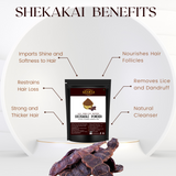 SHIKAKAI POWDER FOR NATURAL CLEANSER, DANDRUFF FREE _ 100% PURE, 100% NATURAL AND CHEMICAL FREE