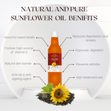 Wood Pressed Sunflower Oil _ 100% Natural, 100% Pure and chemical free