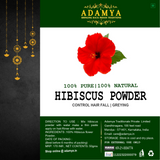 HIBISCUS POWDER FOR PREVENTS GREYING, CONTROL HAIR FALL _ 100% PURE, 100% NATURAL AND CHEMICAL FREE