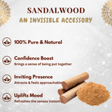 Adamya's Pure Sandalwood Powder (Chandan) - 100% Natural & Authentic - For Face Packs, Skin Care & Ritual Use - 50g
