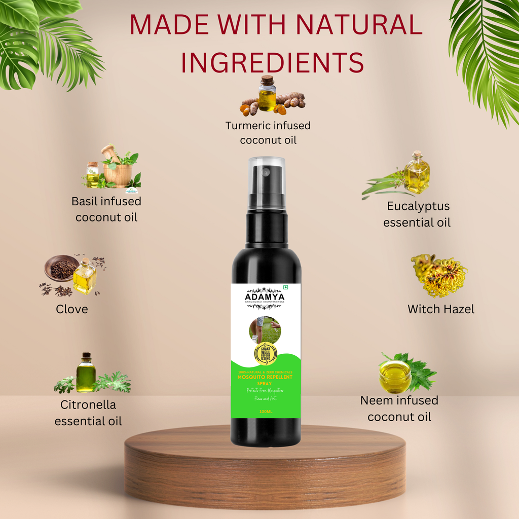 100% Natural and Traditional Mosquito Repellent Spray – adamya