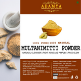 MULTANI MITTI POWDER FOR NATURAL CLEANSER, FIGHT ACNE AND PIMPLES, FACE GLOW-100% PURE, 100% NATURAL AND CHEMICAL FREE