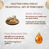 Adamya’s Pranaya – Royal Romance | Indian Artisanal Perfume | Crafted from Pure Essential Oils | Chemical-Free, Long-Lasting & Skin-Friendly | 50 ml