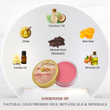 HANDMADE NATURAL ALMOND & GHEE BABY LIP BALM _ 100% PURE, 100% NATURAL AND CHEMICAL FREE