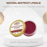 HANDMADE NATURAL BEETROOT AND JASMINE LIP BALM _ 100% PURE, 100% NATURAL AND CHEMICAL FREE