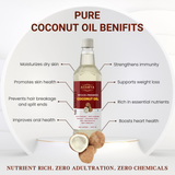 Wood Pressed Coconut Oil _ 100% Natural, 100% Pure and chemical free