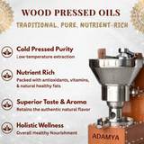 Wood Pressed Coconut Oil _ 100% Natural, 100% Pure and chemical free