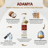 Wood Pressed Coconut Oil _ 100% Natural, 100% Pure and chemical free