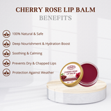 HANDMADE NATURAL ROSE PETAL LIP BALM _ 100% PURE, 100% NATURAL AND CHEMICAL FREE