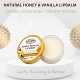 HANDMADE NATURAL HONEY AND VANILLA LIP BALM _ 100% PURE, 100% NATURAL AND CHEMICAL FREE