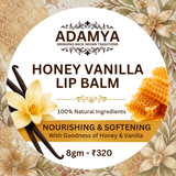 HANDMADE NATURAL HONEY AND VANILLA LIP BALM _ 100% PURE, 100% NATURAL AND CHEMICAL FREE