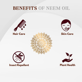 Pure Neem Oil - 100% Pure, !00% Natural & Cold Pressed - 30ml