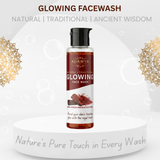 Adamya Natural Red Sandalwood & Saffron Face Wash | Skin Brightening & Complexion Enhancer | 100% Chemical-Free Facial Cleanser | Non-Drying & Gentle on Skin | With Red Sandalwood, Pure Saffron, and Champak Essential Oil | 100 ml