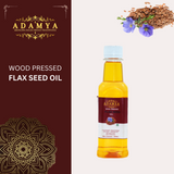 WOOD PRESSED FLAX SEED OIL _ 100% PURE, 100% NATURAL AND CHEMICAL FREE
