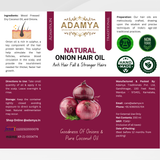 HANDMADE ONION HAIR OIL 100% PURE, 100% NATURAL AND CHEMICAL FREE