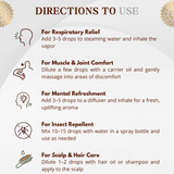 Pure Eucalyptus Oil - 100% Pure, 100% Natural and chemical Free - 30ml