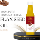 Wood Pressed Flax Seed Oil _ 100% Natural, 100% Pure and Chemical Free
