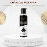 Adamya Natural Charcoal Face Wash | Deep Cleansing & Pore Detox | 100% Chemical-Free Facial Cleanser | Non-drying & Gentle on Skin | With Activated Charcoal and Lemon Essential Oil | 100 ml