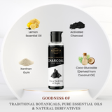 Adamya Natural Charcoal Face Wash | Deep Cleansing & Pore Detox | 100% Chemical-Free Facial Cleanser | Non-drying & Gentle on Skin | With Activated Charcoal and Lemon Essential Oil | 100 ml